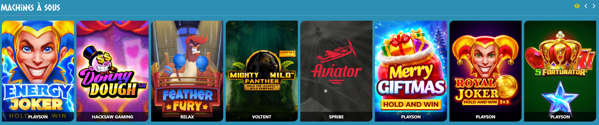 Meilleures machines à sous au casino Amon