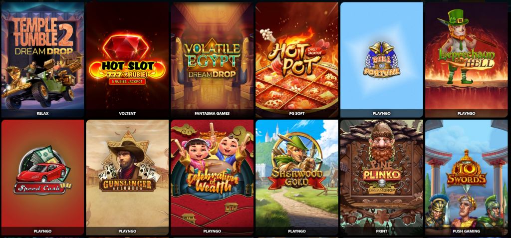 Une grande variété de jeux proposés par Amon Casino