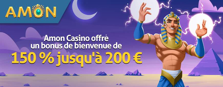 Offre de bonus de bienvenue d'Amon Casino