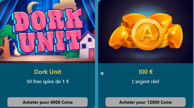 Machine à sous Dork Unit sur Amon Casino